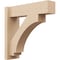 Ekena Millwork 8-in W x 32-in D x 40-in H Imperial Block Rough Cedar Woodgrain TimberThane Outlooker, Primed Tan OUTUR080X32X40IMP44RCPR - alternate 1